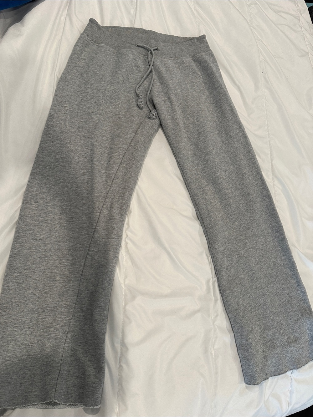 Brandy Melville Light Gray Cozy Drawstring Sweatpants